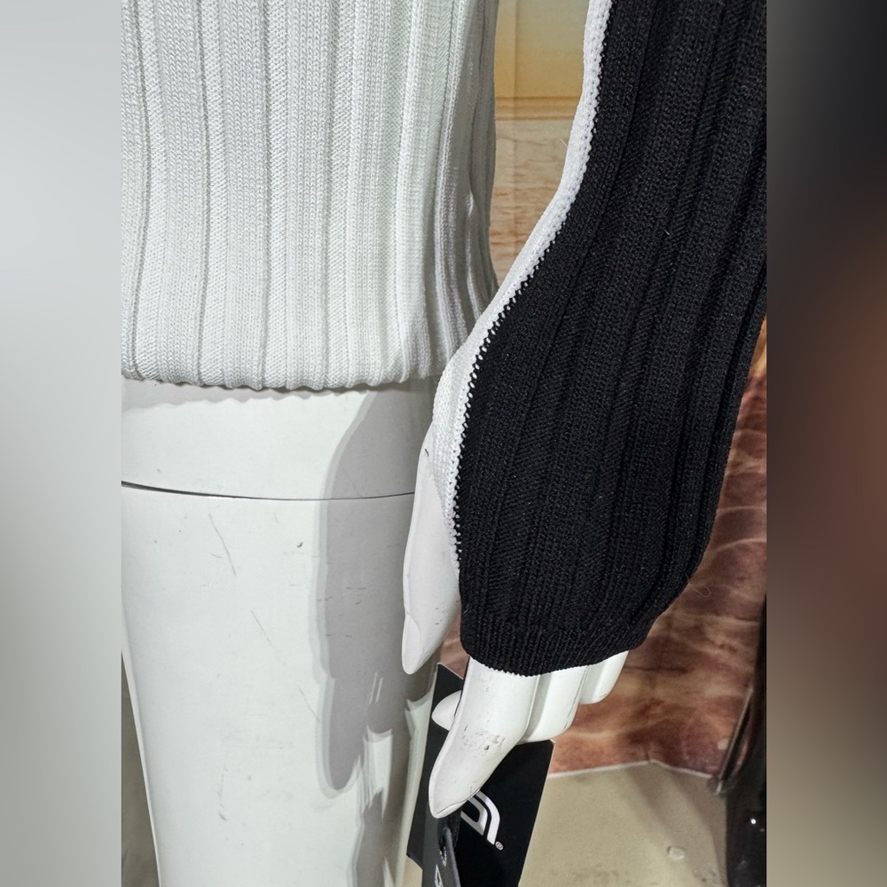 Blanc Noir Ribbed Sweater - Picture 7 of 8
